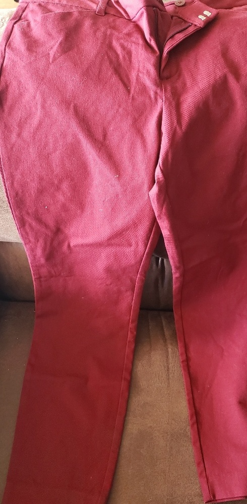 Dark Red Trousers